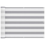 vidaXL Écran de balcon 75 x 300 cm Oxford alu enduit de PU