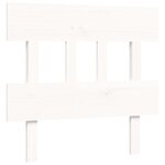 vidaXL Cadre de lit et tête de lit blanc 100x200 cm bois massif