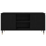 vidaXL Meuble TV Chêne noir 104 x 35 x 50 cm Bois d'ingénierie