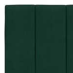 vidaXL Coussin de tête de lit Hanko vert foncé 200 cm velours