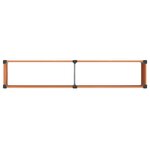 vidaXL Jardinière surélevée Marron 250 x 50 x 91 cm