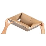 Caisse carton brune simple cannelure à montage instantané raja 50x35x25 cm (lot de 20)