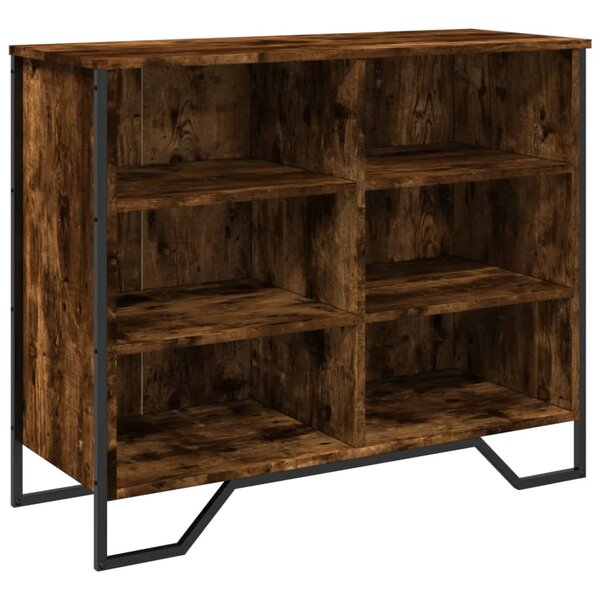 vidaXL Buffet chêne fumé 91x35 5x74 5 cm bois d'ingénierie
