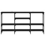 vidaXL Table console Chêne noir 160 x 29 x 80 cm Bois d'ingénierie