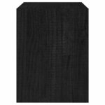 vidaXL Table de chevet Noir 40x30 5x40 cm Bois de pin massif