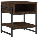 vidaXL Table basse chêne marron 40x40x45 cm bois d'ingénierie