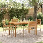 vidaXL Ensemble de salle à manger pour jardin 5 Pièces Beige Poly rotin