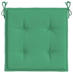 vidaXL Coussins de chaise jardin lot de 4 vert 50x50x4 cm tissu oxford