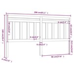 vidaXL Tête de lit Blanc 206x4x100 cm Bois massif de pin
