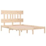 vidaXL Cadre de lit sans matelas 180x200 cm bois massif