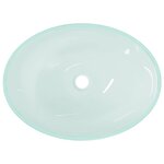 vidaXL Lavabo Verre 50x37x14 cm Dépoli