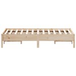 vidaXL Cadre de lit sans matelas 120x190 cm bois de pin massif