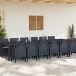 vidaXL Ensemble de salle à manger pour jardin 13 Pièces Anthracite