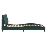 vidaXL Cadre de lit sans matelas vert foncé 140x200 cm velours