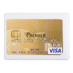 Etui de protection pour carte bancaire - Plastique - Transparent - Exacompta