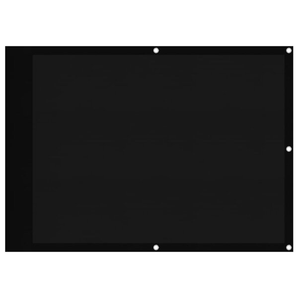 vidaXL Écran de balcon noir 75x800 cm 100  polyester oxford