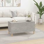 vidaXL Table basse Gris béton 90x44 5x45 cm Bois d'ingénierie