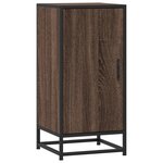 vidaXL Buffet chêne marron 35 5x35x76 cm bois d'ingénierie et métal