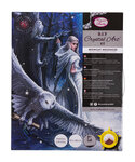 Tableau broderie diamant crystal art 40x50cm anne stokes messager