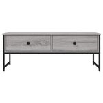 vidaXL Table basse sonoma gris 101x49x39 5 cm bois d'ingénierie