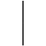 vidaXL Tête de lit métal noir 200 cm