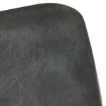 vidaXL Fauteuil Gris Cuir véritable