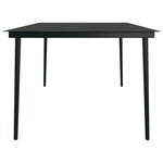 vidaXL Ensemble de salle à manger de jardin avec coussins 9 Pièces Gris