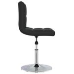 vidaXL Chaise à manger Noir Similicuir