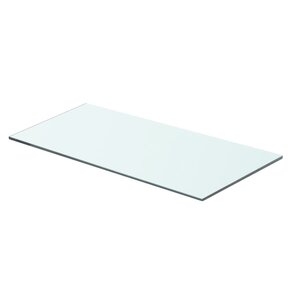 vidaXL Panneau pour étagère Verre transparent 60 x 25 cm