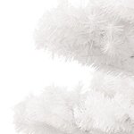 vidaXL Arbre de Noël hélicoïdal pré-éclairé et support blanc 180cm PVC