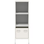 vidaXL Buffet haut blanc 35x39x103 5 cm acier