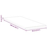 vidaXL Coussins de Matelas Blanc 80 x 200 cm