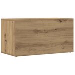 vidaXL Boîtes de rangement LP chêne artisanal bois ingénierie