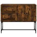 vidaXL Buffet chêne fumé 100x40x79 5 cm bois d'ingénierie