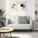 vidaXL Coussin de Dos Gris clair 60 x 20 x 50 cm tissu