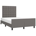 vidaXL Cadre de lit sans matelas gris 120x200 cm similicuir