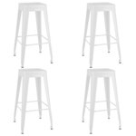 vidaXL Ensemble de bar 5 Pièces Noir et blanc