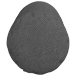 vidaXL Coussins d'accent 2 Pièces Gris foncé Ø 25 x 70 cm