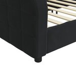 vidaXL Lit de repos noir 80x200 cm velours