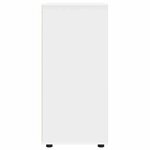 vidaXL Armoires de rangement 2 Pièces Blanc 80 x 48 x 105 cm