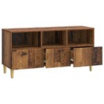 vidaXL Meuble TV Bois ancien 102 x 34 5 x 50 cm Bois d'ingénierie