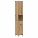 vidaXL Cabinet de salle de bain Chêne artisanal 31 5 x 33 x 190 cm