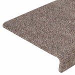 vidaXL Tapis d'escalier autocollants 30 pièces 65 x 21 x 4 cm Beige Bord rectangulaire