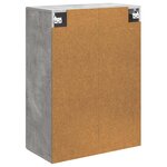 vidaXL Armoire Murale Gris béton 66 x 34 5 x 90 cm Bois d'ingénierie