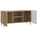 vidaXL Meuble TV 102 x 34 5 x 52 cm Chêne artisanal Bois d'ingénierie