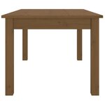 vidaXL Table basse Marron miel 80x50x40 cm Bois massif de pin