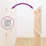 vidaXL Tête de lit murale Blanc 108x3x110 cm Bois massif de pin