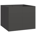 vidaXL Jardinière noir 100x100x80 cm acier