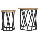 Tables d'appoint vidaXL 2 Pièces en bois d'ingénierie