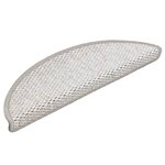 vidaXL Tapis d'escalier autocollants 30 Pièces 56x17x3 cm platine